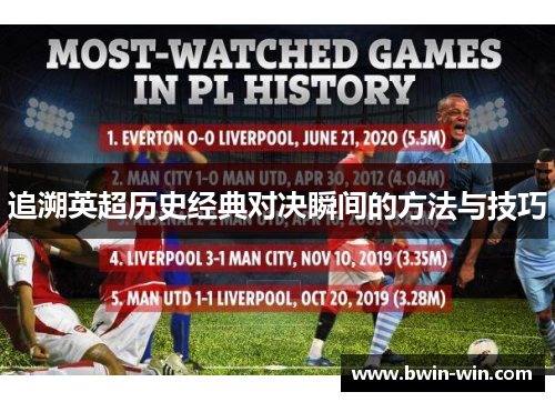 追溯英超历史经典对决瞬间的方法与技巧